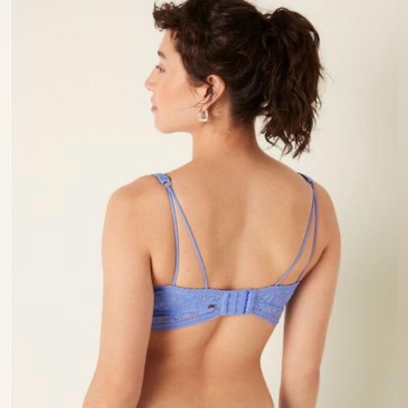 NWT Victoria Secret’s Lace wired push up Bralette size XL light blue - Picture 2 of 8